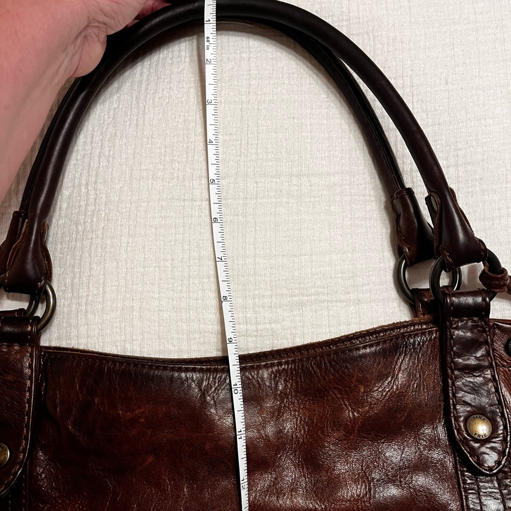 FRYE Melissa Purse or Tote Bag. Cognac Color - Picture 11 of 12